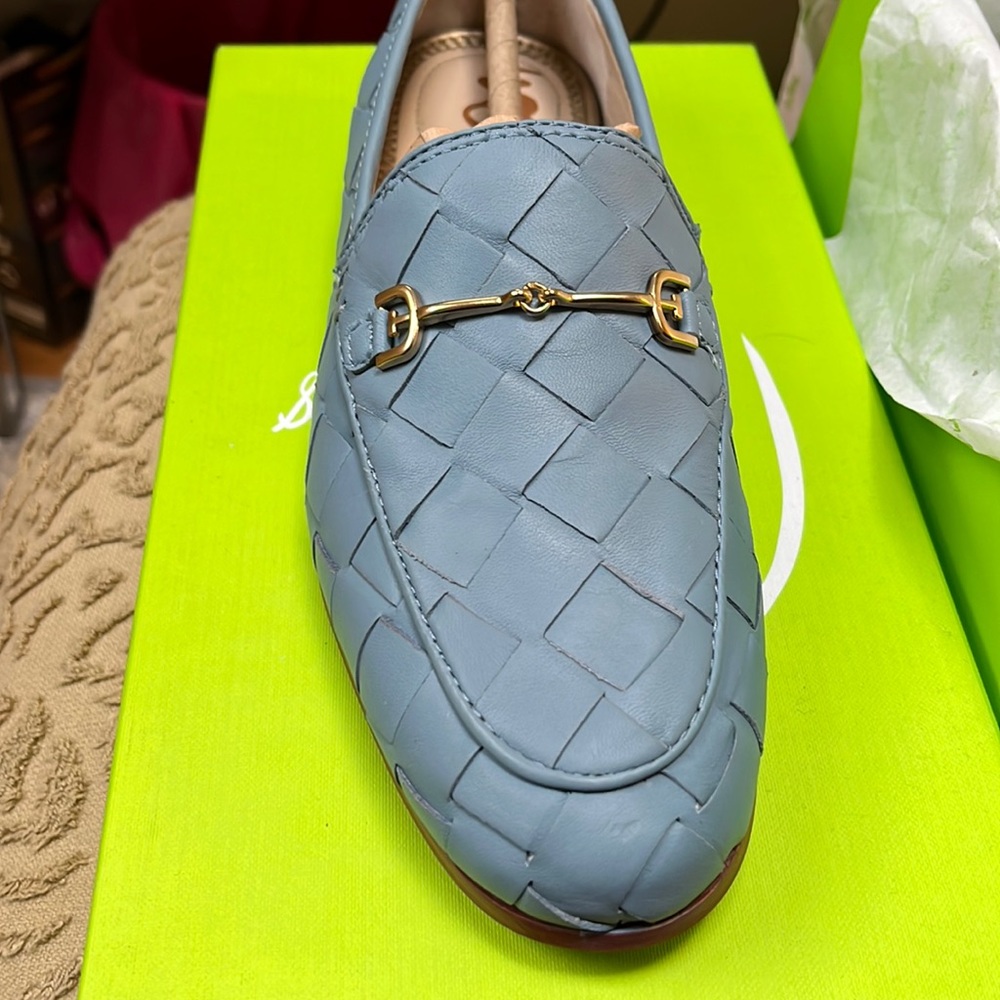 Brand New! Never worn baby blue loafers by Sam Edelman